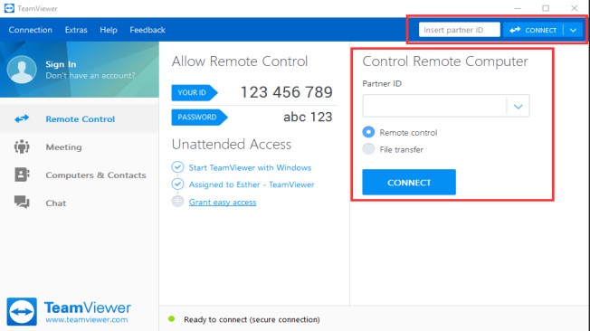 teamviewer vpn cannot connect network file
